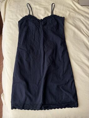 Vintage GAP Black Eyelet Trim Dress